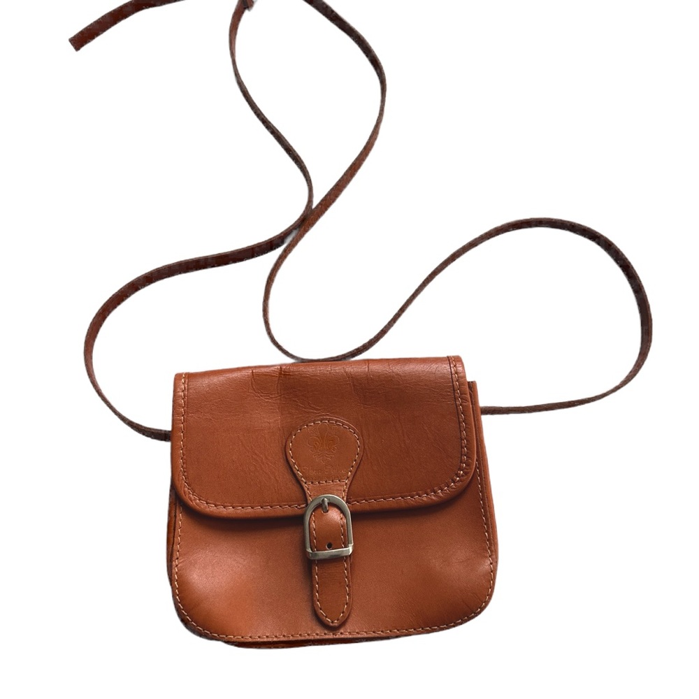 Vera Pelle Brown Crossbody Bag